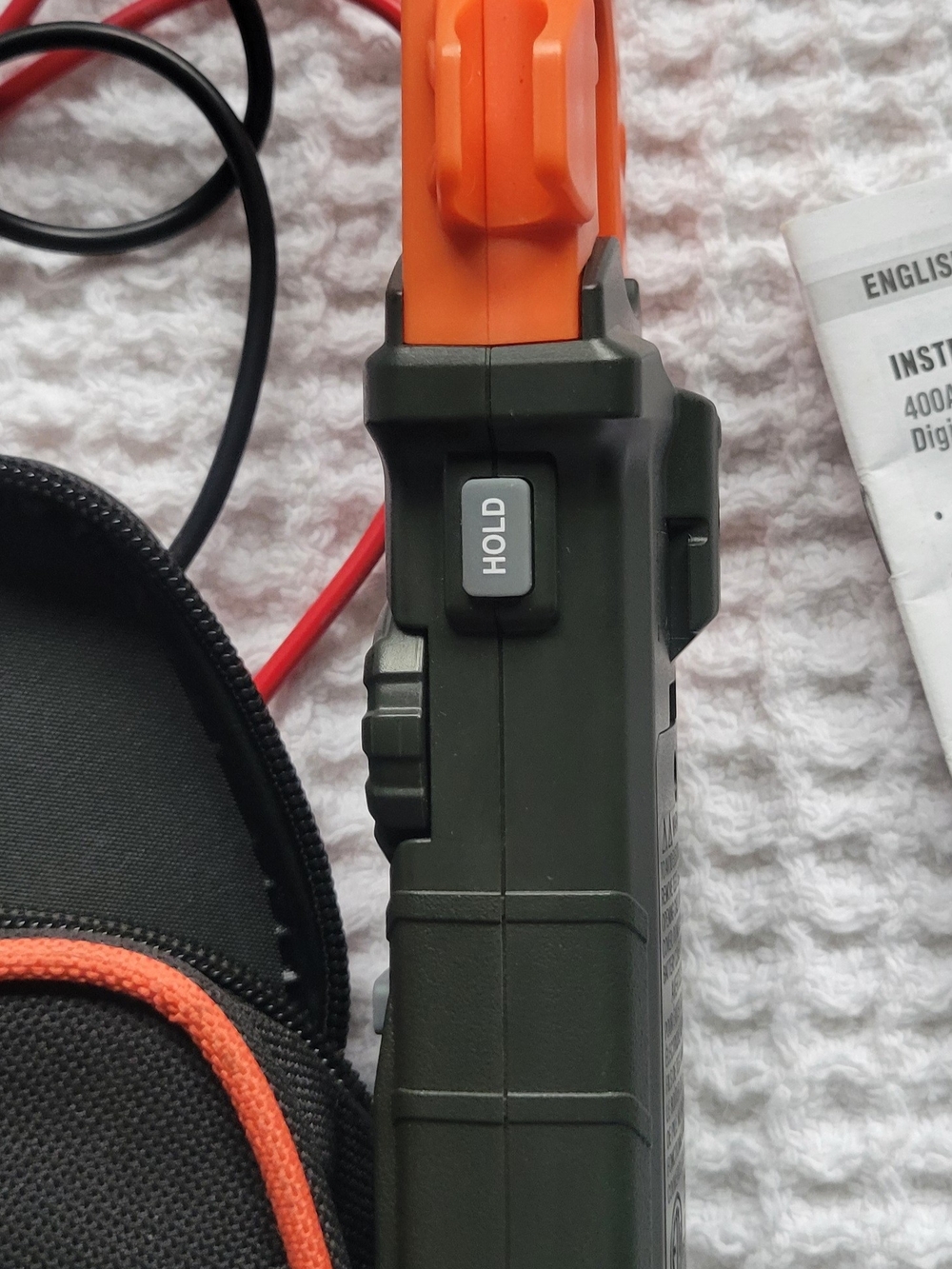 Klein Tools Orange and Black Digital Clamp Meter with Leads and Case - Picture 6 of 12